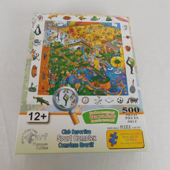 Jigsaw Puzzle Sport Complex Can You Find 500 Piece Wuundentoy Search Find Kids - Picture 3 of 6